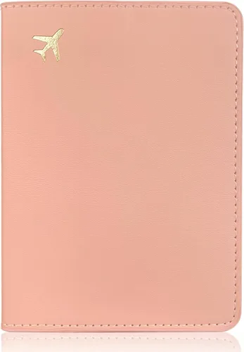 Miniatura 17 de Soporte para pasaporte para artículos esenciales de viaje, funda de pasaporte con bloqueo RFID para accesorios de viaje, cartera de viaje