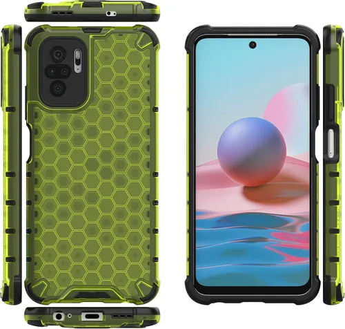 Funda para Xiaomi Poco M5s 4G, Funda para Redmi Note 10 4G / Note 10S 4G / Note 11 SE (India) Funda 2 en 1 Funda para teléfono Funda Verde