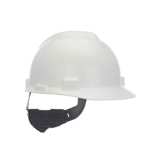 Miniatura 7 de MSA 10203081 V-Gard - Casco de seguridad estilo gorra, con suspensión de trinquete Fas-Trac III, carcasa de polietileno, protección contra impactos