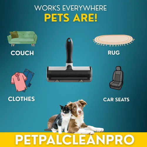 Miniatura 6 de Rodillo sin pelo: removedor reutilizable de pelo de mascotas para muebles, ropa y más