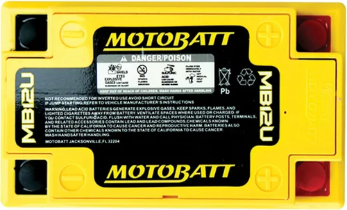 Miniatura 3 de MotoBatt MB12U, batería AGM QuadFlex activada de fábrica (12 voltios 15 Amperios) 160CCA