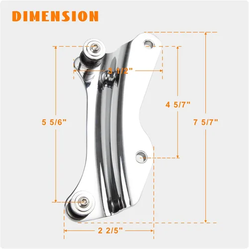 Miniatura 4 de Kit de hardware de acoplamiento cromado de 4 puntos Eumti para Harley Touring 2014-posterior, paquete de viaje de liberación rápida personalizada