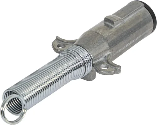Miniatura 3 de Buyers Products - Conector de remolque de zinc fundido a presión de 2 vías, lado del remolque, pasadores horizontales con resorte, TC2002, PLATA