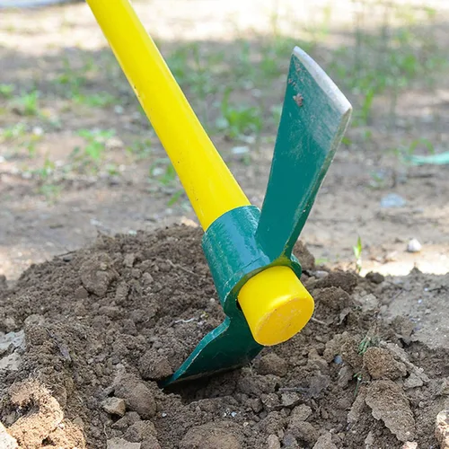 Miniatura 6 de ZOENHOU 2 piezas de 15 pulgadas sólido Pick Mattock, hacha forjada de jardín forjada, azada de mattock Adze con mango de goma resistente