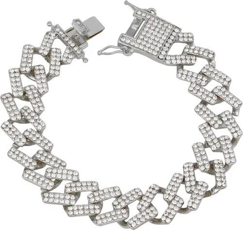 Miniatura 43 de Charles Raymond Bling-ed Out Ultimate Hip Hop Royalty Reloj para hombre con número romano de fácil lectura o indicadores de tiempo de diamantes
