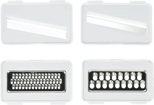 Miniatura 2 de Weston Mezclador manual multifunción de 8 tazas, picar y mezclar en un recipiente, picador de 3 cuchillas, color blanco