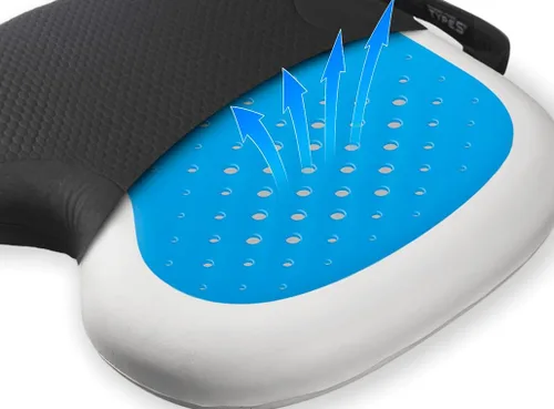 Miniatura 3 de Type S - Cojín de asiento de gel cómodo, paquete de 2, cojín de asiento de espuma viscoelástica mejorada para silla de oficina, asiento