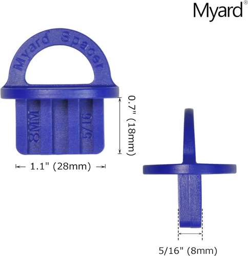 Miniatura 3 de Myard Azul 20 paquetes de 5/16 pulgada de espaciadores de cubierta con color brillante para una fácil detección, fácil de extraer, anillos
