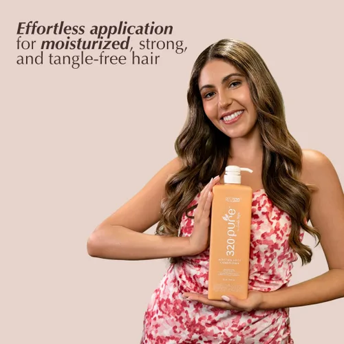 Miniatura 6 de 320Pure - Acondicionador de bloqueo de humedad de 32 onzas, acondicionador hidratante para el cabello para mujeres y hombres, sin sulfatos, fórmula