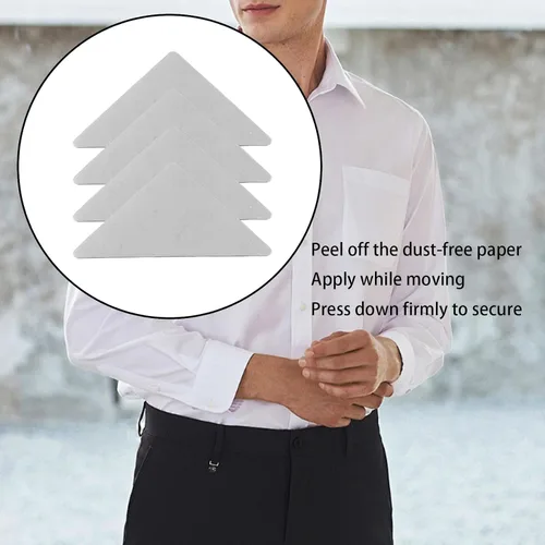 Miniatura 4 de 120 piezas de insertos de cuello de PVC, moldeadores antipandeo que no se enrollan para polo y camisas de vestir para hombre, refuerzos de cuello
