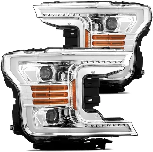 Miniatura 6 de AlphaRex USA 880186 - Faros delanteros de proyector para Ford F-150, color negro (AXHL-FF18-PPTS-B-A)