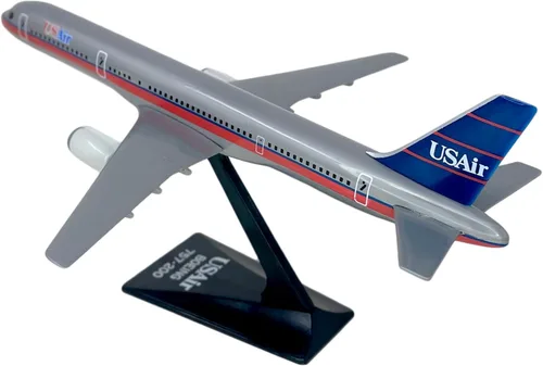 Miniatura 2 de USAir (89-97) 757-200 Escala 1:200 - Modelo de avión de plástico a presión - réplica coleccionable de aviones USAir Airlines - Parte # ABO-75720H-015