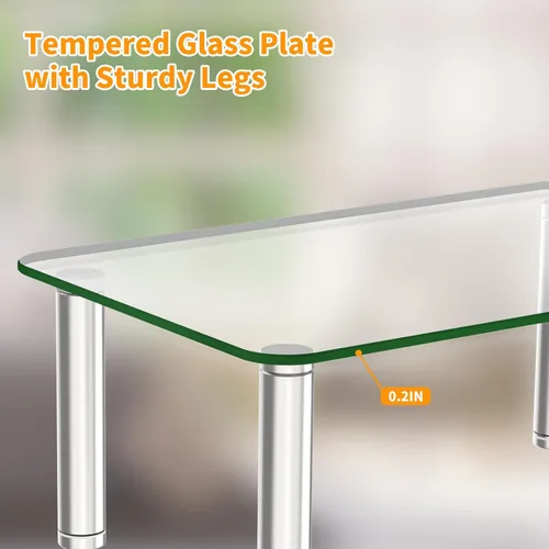 Miniatura 6 de MAYJOY Soporte dispensador de agua, soporte de filtro de agua de vidrio templado transparente para encimera, compatible con jarra de agua Brita
