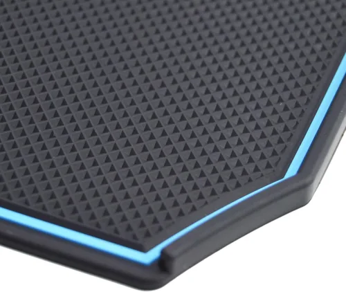 Miniatura 4 de Alfombrillas de silicona para Subaru Crosstrek Accesorios 2012-2017 Forester 2014-2018 XV Impreza 2012-2016 Interior Dash Pad Liner Azul recortado