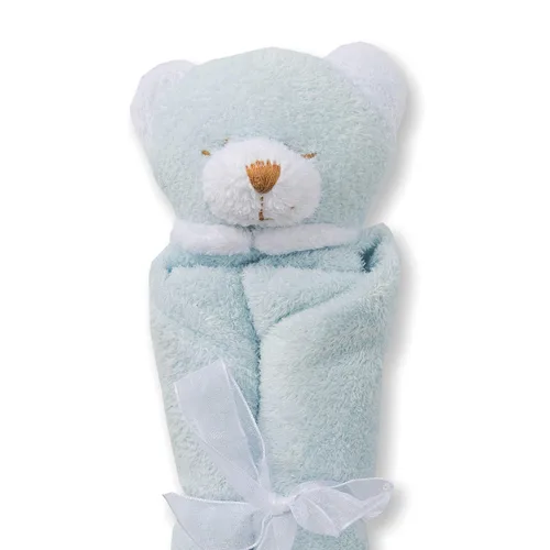 Miniatura 5 de Angel Dear, Manta para bebé, Oso azul Gatito rosado