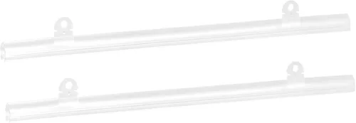 Miniatura 12 de MECCANIXITY Barra de tiras de PVC para colgar pósteres, 9.8 in, transparente, con clips para póster, mapa, juego de 4