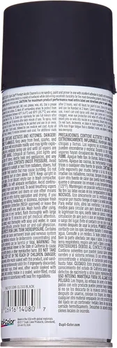 Miniatura 2 de Dupli-Color EPAE10100 Pintura en Aerosol de Esmalte Acrílico Premium - Negro Semibrillante - Lata de Aerosol de 12 oz