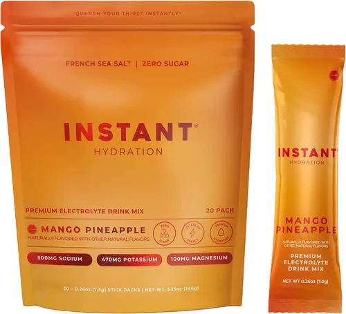 Miniatura 12 de Instant Hydration Shawn Johnson - Paquetes de electrolitos en polvo sin azúcar, mezcla de bebida electrolítica de limonada de cereza y artículos