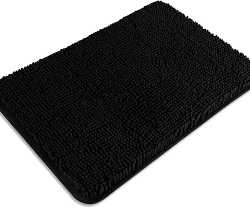 Miniatura 18 de Alfombra de baño pequeña de 12 x 18 pulgadas, lavable y absorbente, antideslizante, alfombra de baño de felpilla gruesa y suave para baño, ducha