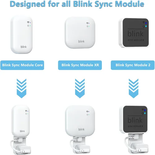 Miniatura 7 de Blink - Soporte lateral de vinilo para exteriores con funda impermeable, soporte de montaje sin agujeros y cubierta a prueba de clima completo