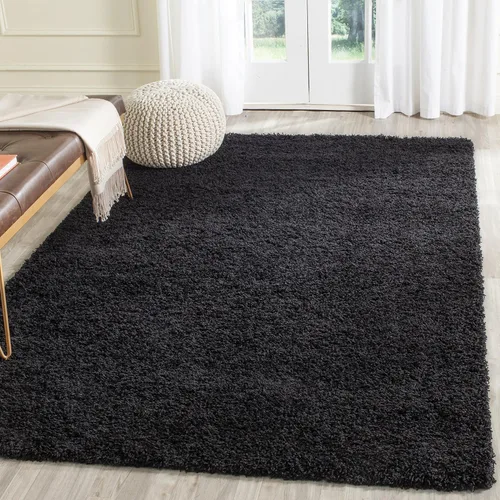 Miniatura 55 de SAFAVIEH Laguna Shag Collection - Alfombra decorativa, 2 pies 3 pulgadas x 4 pies, color beige, diseño sólido, no desprende pelusa y de fácil