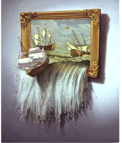 GELANYOUPIN Pintura de diamantes de imitación redonda 5D para manualidades, diseño de barco de paisaje, punto de cruz, cuentas de bordado de
