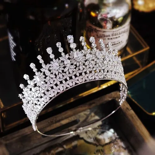 hair jewelry crown tiaras for women Waterdrop Bridal Hair Accessories Wedding Tiaras and Crowns Stage Awards Round Crown Retro Men's Crown (Metal