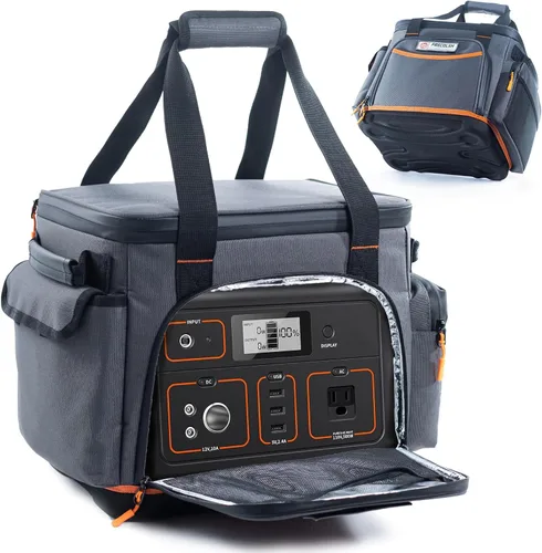 Miniatura 9 de Estuche de Transporte de Viaje Compatible con Jackery Explorer 300/240/160, Estuche de Almacenamiento de Estación de Energía Portátil con Fondo