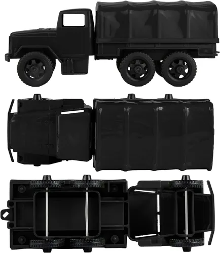 Miniatura 3 de TimMee - Camiones de plástico para hombre, color negro, M34 Deuce y media carga, fabricados en EE. UU