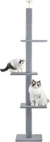 Miniatura 10 de Cat Craft Árbol para Gatos de Piso a Techo Torre para Gatos 98-108" Árbol de Alfombra para Gatitos de 5 Niveles Poste Rascador y Tapete Poste