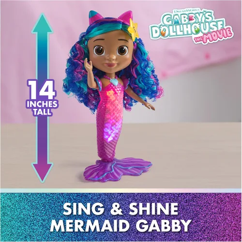 Miniatura 2 de Muñeca de sirena de Gabby's Dollhouse Movie con diseño de sirena, multicolor, 6074338