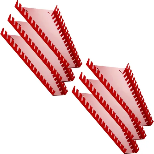 Miniatura 10 de Reniteco Organizador de llaves de plástico, soporte de llaves de alta densidad, estantes grandes para pared y caja de herramientas, 32 ranuras
