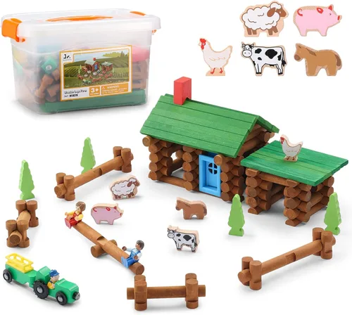 Miniatura 11 de SainSmart Jr. Juego de construcción de casa de árbol de madera de 2 niveles, regalo educativo para niños, juguete creativo STEM con cabañas y hojas