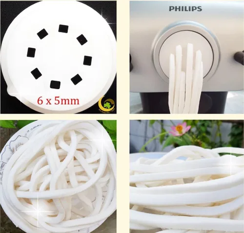 Udon - Disco en forma de fideos para máquina automática de pasta y fideos Philips, disco compatible con Philips Pasta Maker, accesorio para hacer