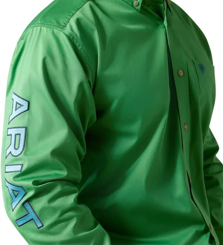 Miniatura 12 de Ariat Camisa de sarga con logotipo del equipo para hombre