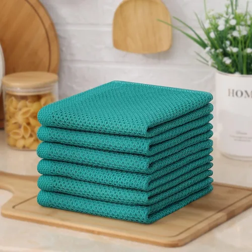 Miniatura 356 de Kitinjoy - Paños de cocina de 100 % algodón, tela de tejido gofrado, paño de limpieza ultrasuave, absorbente y de secado rápido. Beige
