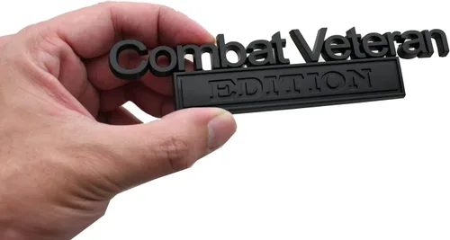 Miniatura 3 de 1 emblema de edición de veterano de combate, calcomanías en relieve 3D, calcomanías exteriores para camionetas, insignias de repuesto para F150 F250