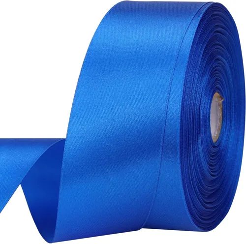 Miniatura 76 de Cinta de satén dorada de 1 pulgada de 50 yardas para envolver regalos, bodas, manualidades, Navidad, Pascua, flores, cabello, decoraciones de Dorado