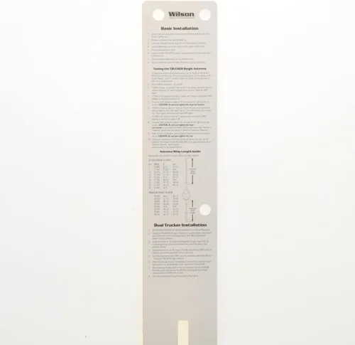 Miniatura 8 de Wilson 305-497 Serie T2000 Antena móvil negra para camionero CB con eje de 10 pulgadas Látigo de acero de 49 pulgadas 3500 vatios AM Antena