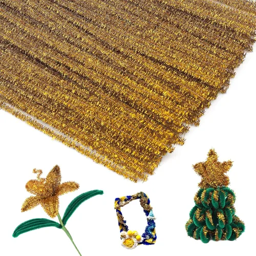 Miniatura 17 de 150 piezas de limpiapipas de chenilla marrón oscuro, limpiapipas peludos, bricolaje para manualidades creativas hechas a mano, proyectos de arte