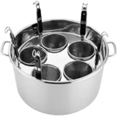 Miniatura 9 de UTOYA Stainess - Olla de acero para pasta con insertos, olla de cocina con divisor y colador, olla de inducción resistente, inducción, cerámica