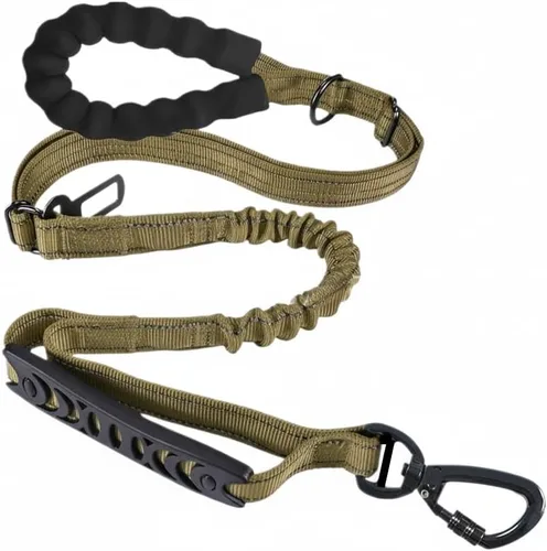 Miniatura 6 de Correa de perro para perros grandes que tiran, amortiguadora de golpes de 6 pies sin enredos acolchada Caminatas nocturnas, entrenamiento al aire