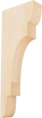 Miniatura 71 de Ekena Millwork COR04X12X12NEB00RWR 4 pulgadas de ancho x 12 pulgadas de profundidad x 12 pulgadas de alto New Brighton Rough Sawn Corbel, cedro rojo