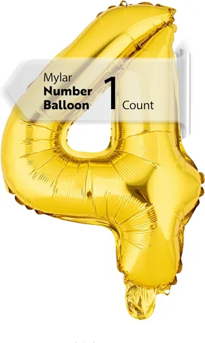 Miniatura 37 de Restaurantware-Balloonify Globo de Número de 16 Pulgadas, 1 Globo Digital para Fiesta - Número 5, Auto-Sellado, Acabado de Mylar de Folio Dorado, Oro