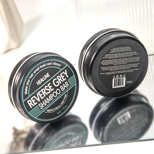 Miniatura 8 de Barra de champú para cabello gris reverso, cobertura de cabello gris, barra de champú comprimido para oscurecer el cabello, cobertura de cabello