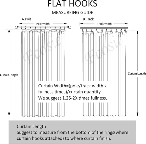 Miniatura 7 de Fcosie Cortinas de cine en casa, con ganchos planos, cortinas de terciopelo extra anchas, cortinas opacas con aislamiento térmico para sala de cine