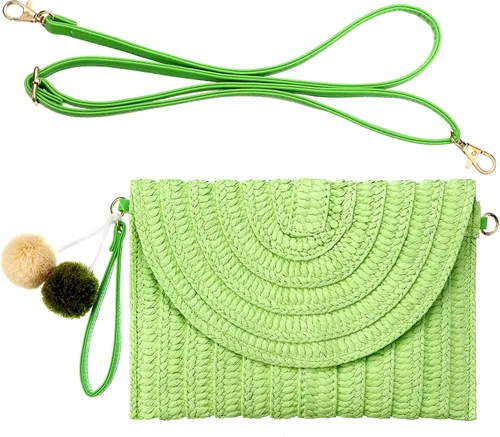 Miniatura 14 de Frienda Bolso bandolera de paja para mujer