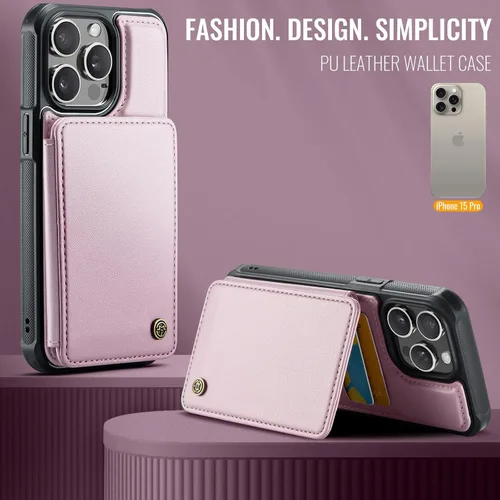 Miniatura 8 de Vinich Funda tipo cartera para iPhone 11 con tarjetero, bloqueo RFID, ranuras de crédito, función atril, a prueba de golpes, para iPhone 11 de 6.1