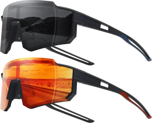 Miniatura 11 de STORYCOAST Lentes de sol deportivos polarizados para hombres y mujeres, para conducir, pesca, ciclismo, bicicleta de montaña, protección UV400