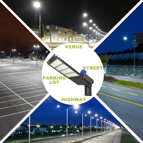 Miniatura 7 de Luz LED de estacionamiento de 400 W, 60000 lúmenes, 5700 K, con fotocélula del atardecer al amanecer, caja de zapatos comercial, poste